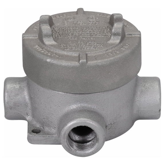Crouse-Hinds EAJT49, 1-1/4"" Hub, Iron, Explosionproof Conduit Outlet Box, 1 pc