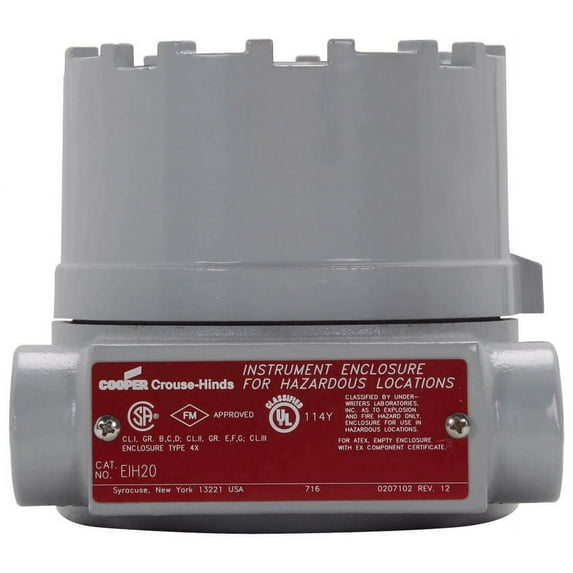 Crouse-Hinds EIH21, 3/4"", Aluminum, Explosionproof, Metallic Enclosure, 1 pc