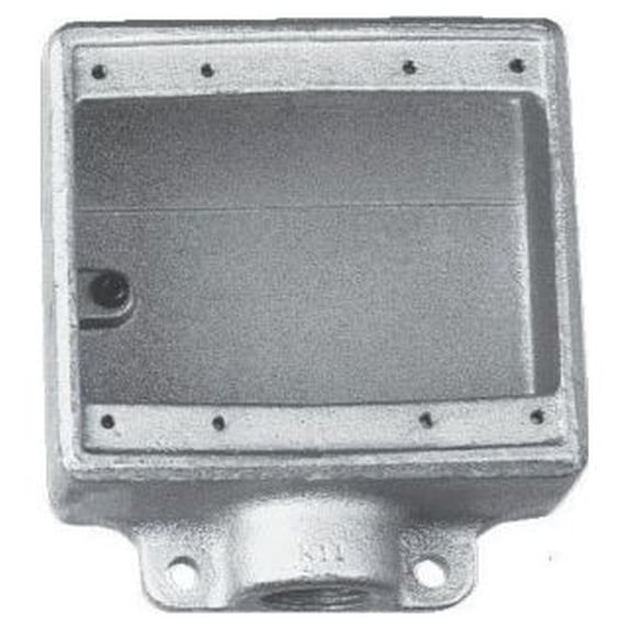 Crouse-Hinds FD32, Cast Device Box, 1 De Cst Iron Fd Bx Two Gng Mtg Lugs, 1 PC