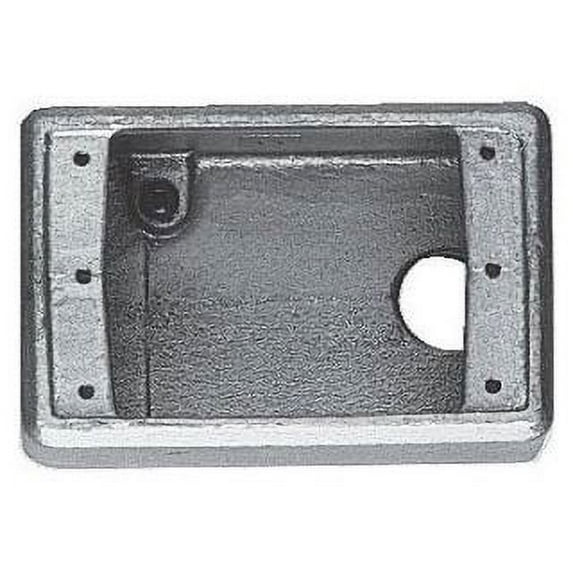 Crouse-Hinds FDA1, Cast Device Box, 1/2 Back Feed Cst Iron Fd Bx Sgl Gng, 1 PC