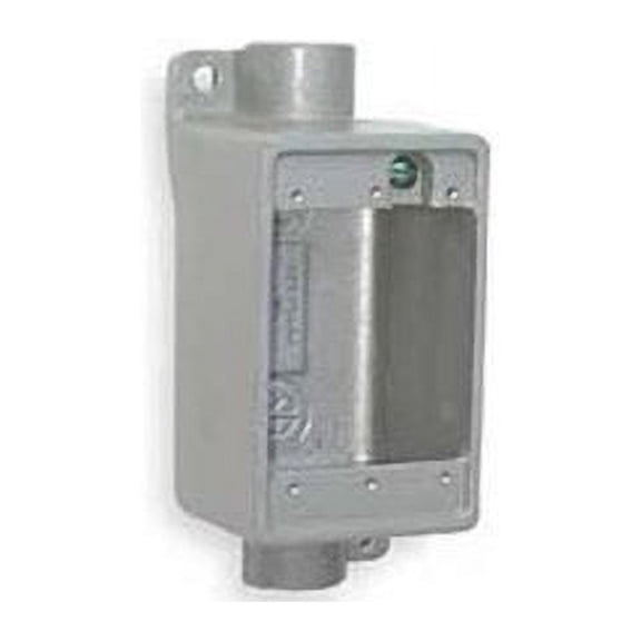 Crouse-Hinds FDC1 Condulet Single Gang Cast Device Box, 1/2-Inch