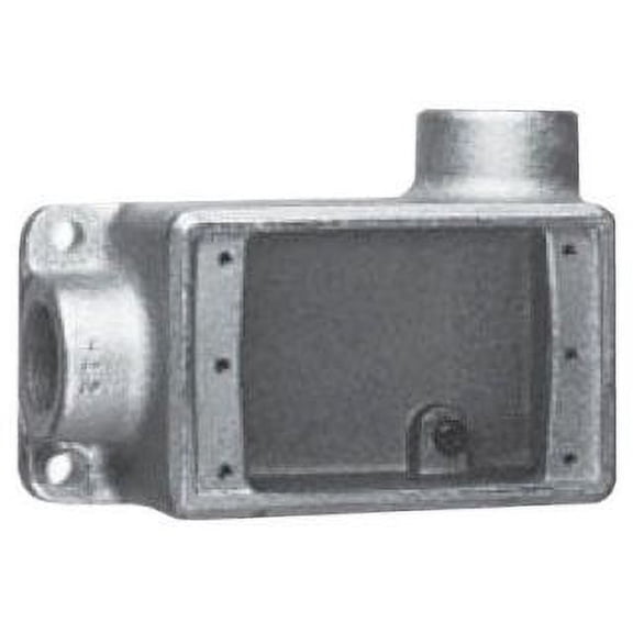 Crouse-Hinds FDR1, Cast Device Box, 1/2 2-90 Cst Iron Fd Bx Sgl Gng, 1 PC