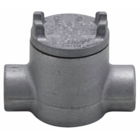 Crouse-Hinds GUAC14, (2) 1/2"" Hub, Iron, Explosionproof Conduit Outlet Box, 1 pc