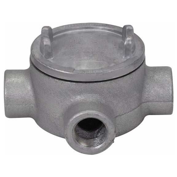 Crouse-Hinds GUAX49, 1-1/4"" Hub, Iron, Explosionproof Conduit Outlet Box, 1 pc