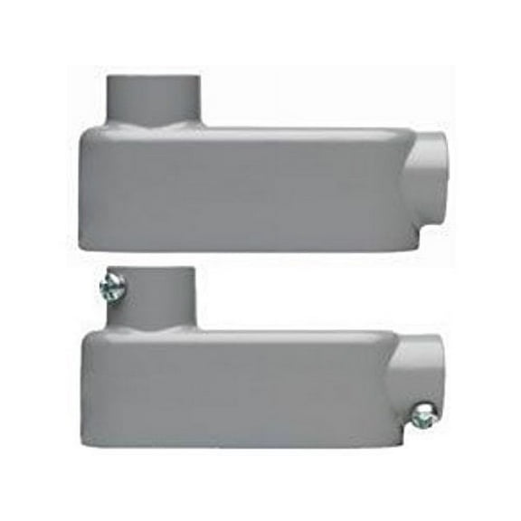 Crouse-Hinds LB38 Cast Iron Rigid Threaded Conduit Body Fitting, Type LB, Form-8, 1-Inch