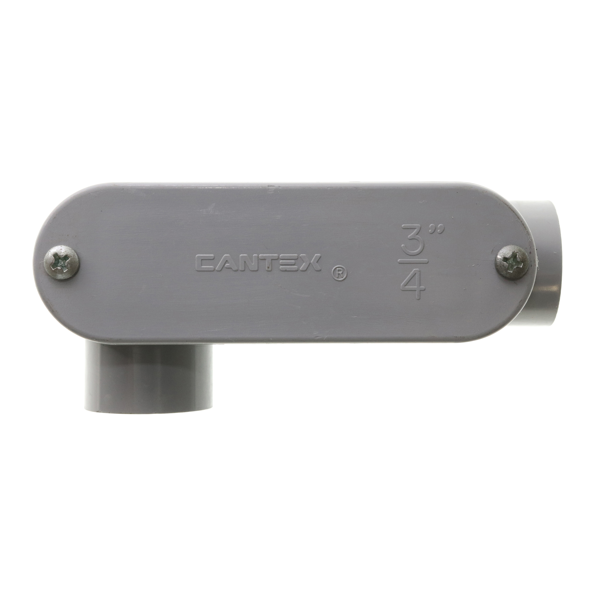 CrouseHinds LR75NM NonMetallic PVC TypeLR Conduit Body, 3/4Inch