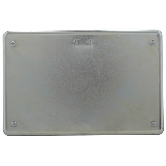 Crouse-Hinds S1003G, 3-Gang, Iron, Blank, Device Box Cover with Gasket, 1pc