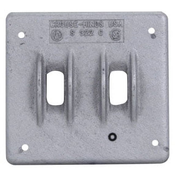 Crouse-Hinds S322G, Cast Device Box Cover, Steel Cvr For Device Bx, 1 PC