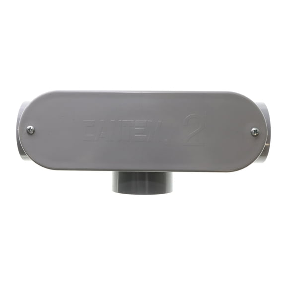 Crouse-Hinds T200NM Non-Metallic PVC Type-T Conduit Body, 2-Inch, (5-Pack)