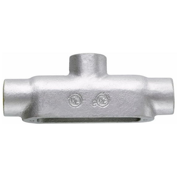 Crouse-Hinds TB50M, 1/2"", Iron, Form 5, 3-Hub, Tee, TB-Type, Conduit Body, 1pc
