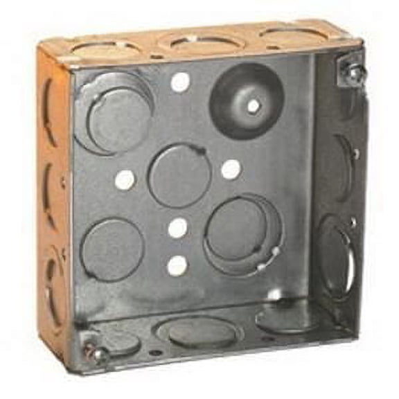 Crouse-Hinds TP432, 4"" x 2-1/8"" x 4"", Welded, Electrical Square Outlet Box, 1pc