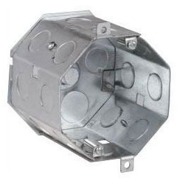 Crouse-Hinds TP634, Octagon Concrete Box, 4 G Sw Box 3 Dp 1 & 3/4 Ko, 1 PC