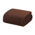 thumbnail image 1 of Crover All Season Thermal Waffle Cotton Queen Blanket Brown, 1 of 2