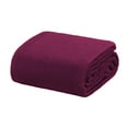 thumbnail image 1 of Crover All Season Thermal Waffle Cotton Queen Blanket Plum, 1 of 2