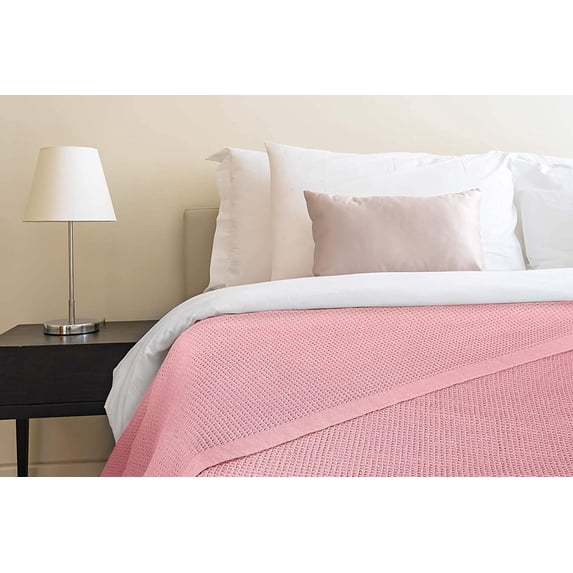 Crover All Season Thermal Waffle Cotton Twin Orchid Pink
