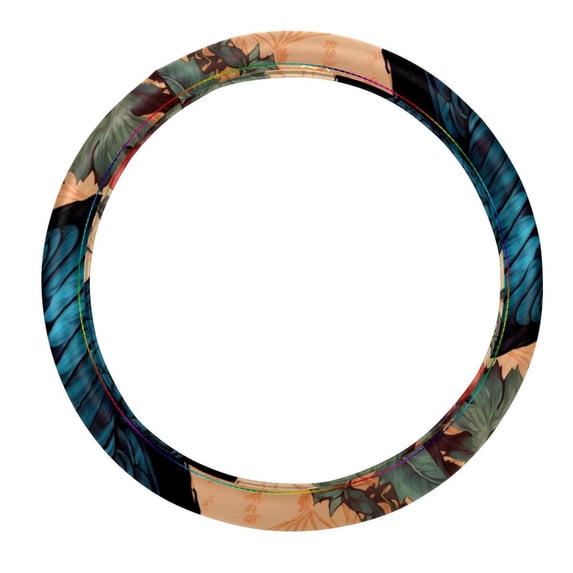 Crow 14.5 Inch Printing PVC Leather Auto Accessories Car Wheel Cover Steering Wheel Covers Car Wheel Covers