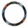 thumbnail image 1 of Crow 14.5 Inch Printing PVC Leather Steering Wheel Cover Auto Accessories, 1 of 6