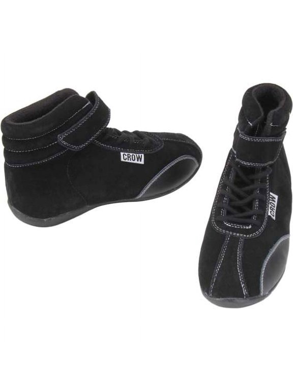 Crow 22500BK Junior Driving Shoes, Mid Top, Size 5