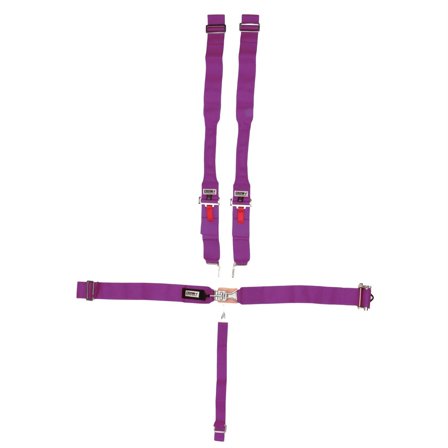 Crow 40062 5-Way Ratchet Racing Harness, Red