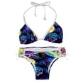 thumbnail image 1 of Crow Adjustable Strap Detachable Sponge Bikini Set - Two-Pack, for Beach and Pool Parties, 1 of 6