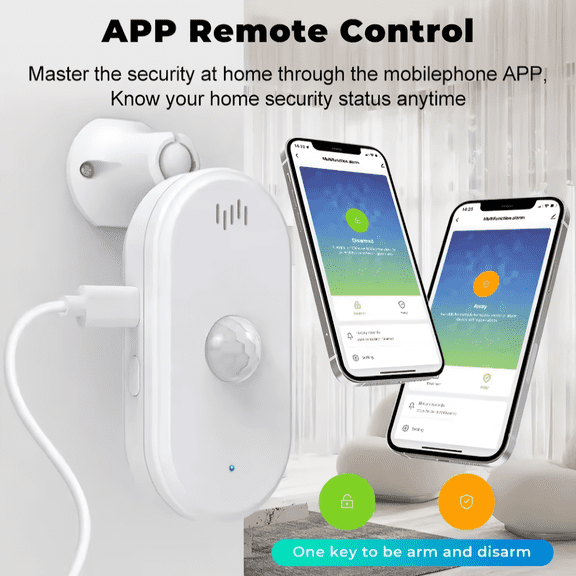 Crow Alert Smart WiFi 110 PIR Motion Detector Intruder Alarm 80dB