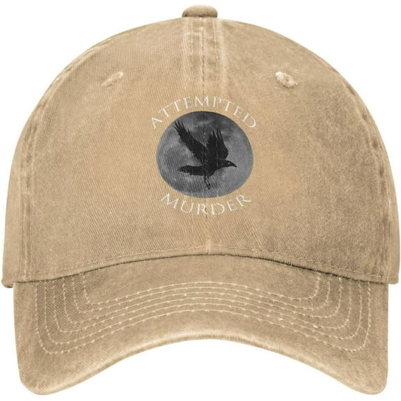 Crow Baseball Hats for Women Attempted Murder Cap for Womens Beach Baseball Hats