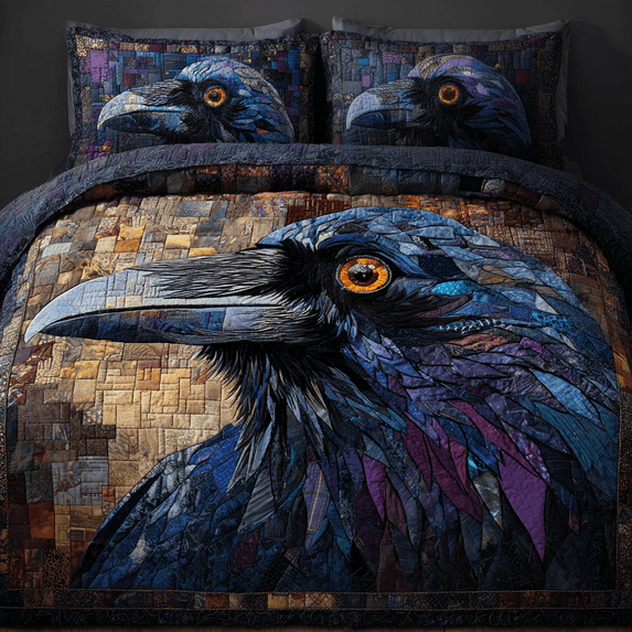 Point Crowe Crow Call 3-Piece Quilted Bedding Set - Walmart.com