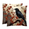 thumbnail image 1 of Crow Chair Pillow Covers Set of 2 Throw Pillow Decorative Pillows Velvet with Unique Patterns for Various Occasions - Available in 16x16, 18x18, and 20x20 Inches, 1 of 6
