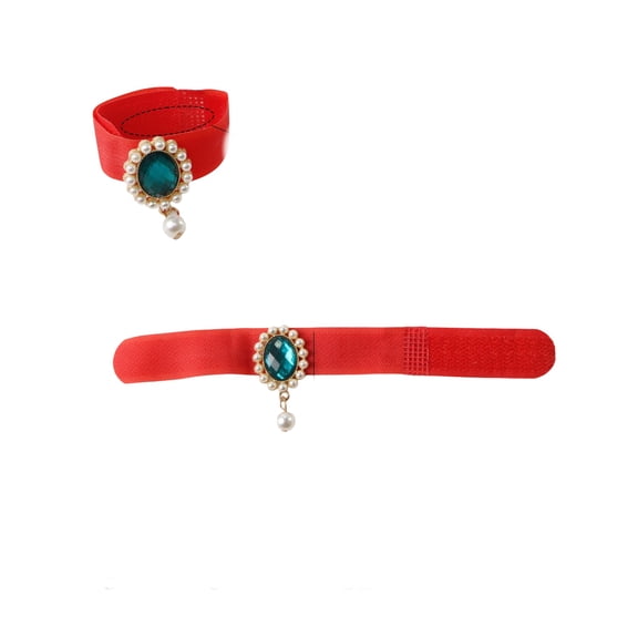No Crow Chicken & Duck Collars, Anti-Hook Noise Free Neckband ,Prevent Disturbing Neighbors,Collar with Rhinestone Pendant, Adjustable Elastic Pet Necklaces for Poultry, Cute Costume Accessories