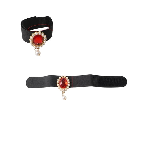 No Crow Chicken & Duck Collars, Anti-Hook Noise Free Neckband ,Prevent Disturbing Neighbors,Collar with Rhinestone Pendant, Adjustable Elastic Pet Necklaces for Poultry, Cute Costume Accessories