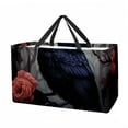 thumbnail image 1 of Crow Collapsible Oxford Cloth Tote Bag: Reusable, Foldable, and Large Capacity - Ideal Laundry, Cube, and Bucket Organizer, 1 of 7