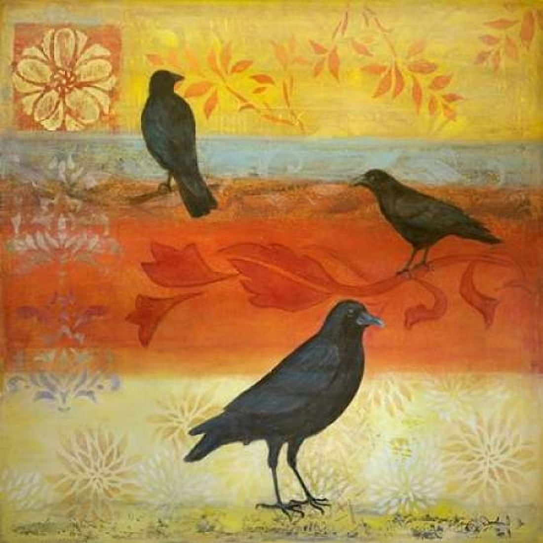 Crow Crossroads Canvas Art - Margaret Donharl (24 x 24)