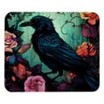 thumbnail image 1 of Crow Desk Pad Mouse Mat Desk Mat - Square 8.3x9.8 Inch Non-Slip Rubber Bottom Printed, Suitable for Office and Gaming, 1 of 6