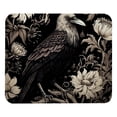 thumbnail image 1 of Crow Desk Pad Mouse Mat Gaming Mouse Pad | Square 8.3x9.8 Inch Non-Slip Rubber Bottom Printed Suitable for Office and Gaming, 1 of 6