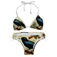 thumbnail image 1 of Crow Detachable Sponge Adjustable Strap Bikini Set Two-Pack - Ideal for Beach, Pool, Vacation, 1 of 6