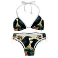 thumbnail image 1 of Crow Detachable Sponge Adjustable Strap Bikini Set - Two-Pack for Versatile Swim Suit Looks, 1 of 1