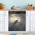 thumbnail image 1 of Crow Dishwasher Magnet Cover Reuseable Refrigerator Magnet Cover Decal Kitchen Fridge Microwave Stickers Hoilday Party Decor 23 x 26 inch, 1 of 5