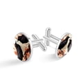 thumbnail image 1 of Crow Elegant Stainless Steel Shirt Clip Cufflink Set for Formal Attire - for Business Meetings and Special Occasions, 1 of 6