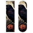 thumbnail image 1 of Crow Emery Surface Skateboard Grip Tape Stickers (Pack of Two) - 8.8x32.6in/22.4x83 cm - PVC Back Material - Easy to Apply - Skateboard Accessories, 1 of 5