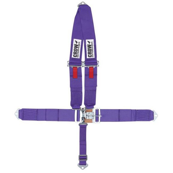 Crow Enterprizes 11084A 5 Point Black Bolt In V Type Harness Big Latch