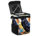 thumbnail image 1 of Crow Foldable Car Garbage Can with Lid, Leak-Proof, and Hanging Storage Bag - Trash Can for Car, Car Trash Bin, Mini Trash Can, 1 of 6