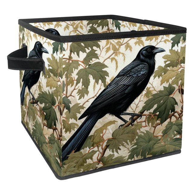 Crow Foldable Storage Box with Handle, 10.8