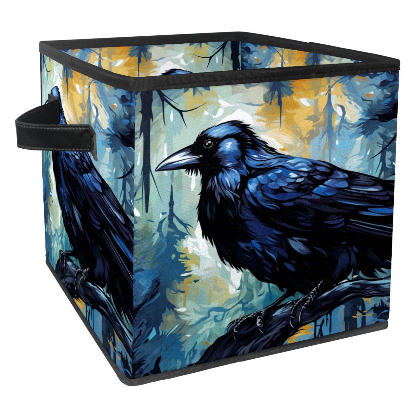 Crow Foldable Storage Box with Handle, 10.8