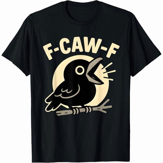 Crow Graphic Tee Funny Humor Crow Design Saying Fashion and Breathable Cotton T-Shirt Black S-5XL