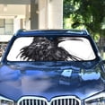 thumbnail image 1 of Crow Head Bird Automotive Front Car Windshield Sun Shade Reflector Foldable for Front Fit for Cars Truck SUVs, 1 of 8