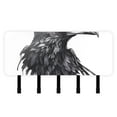 thumbnail image 1 of Crow Head Bird Mail Holder Organizer Wall Mount with Shelf Key Holder Key Rack with 5 Key Hooks for Wall Decorative, 1 of 6