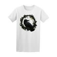 thumbnail image 1 of Crow In Patterned Frame T-Shirt Men -Image by Shutterstock, Male Large, 1 of 2