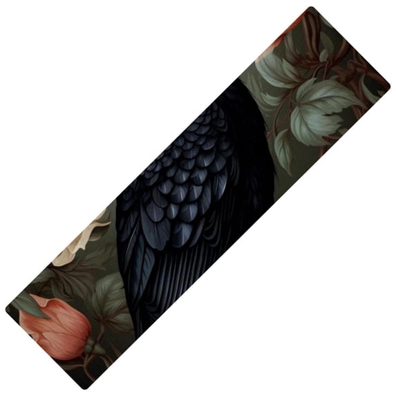 Crow Kitchen Runner Rug Rectangular 15.7"x59" Washable Absorbent - Kitchen Rugs Runner Rugs