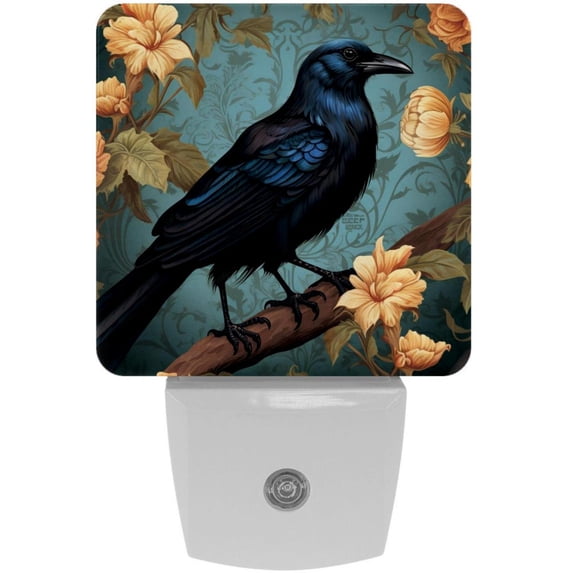 Crow LED Square Night Lights - Energy Efficient and Stylish Bedroom Lighting Solution