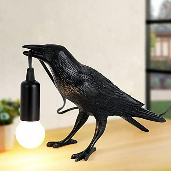 Crow Lamp - Raven Lamp Adjustable Brightness with BulbBird lampCrow Light Gothic Halloween Decor for Bedside Bedroom Living Room Decor$$Tools & Hardware Other